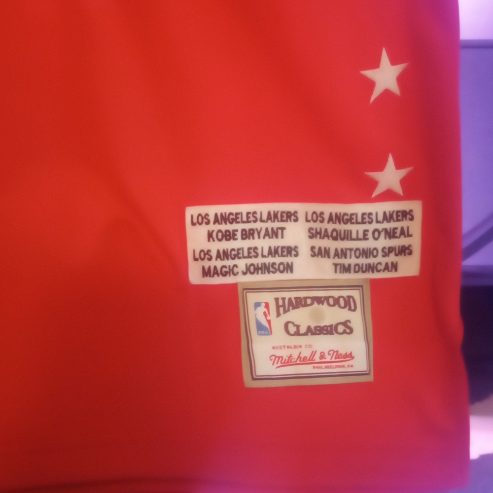 Mitchell & Ness Red Hardwood Classics Jersey